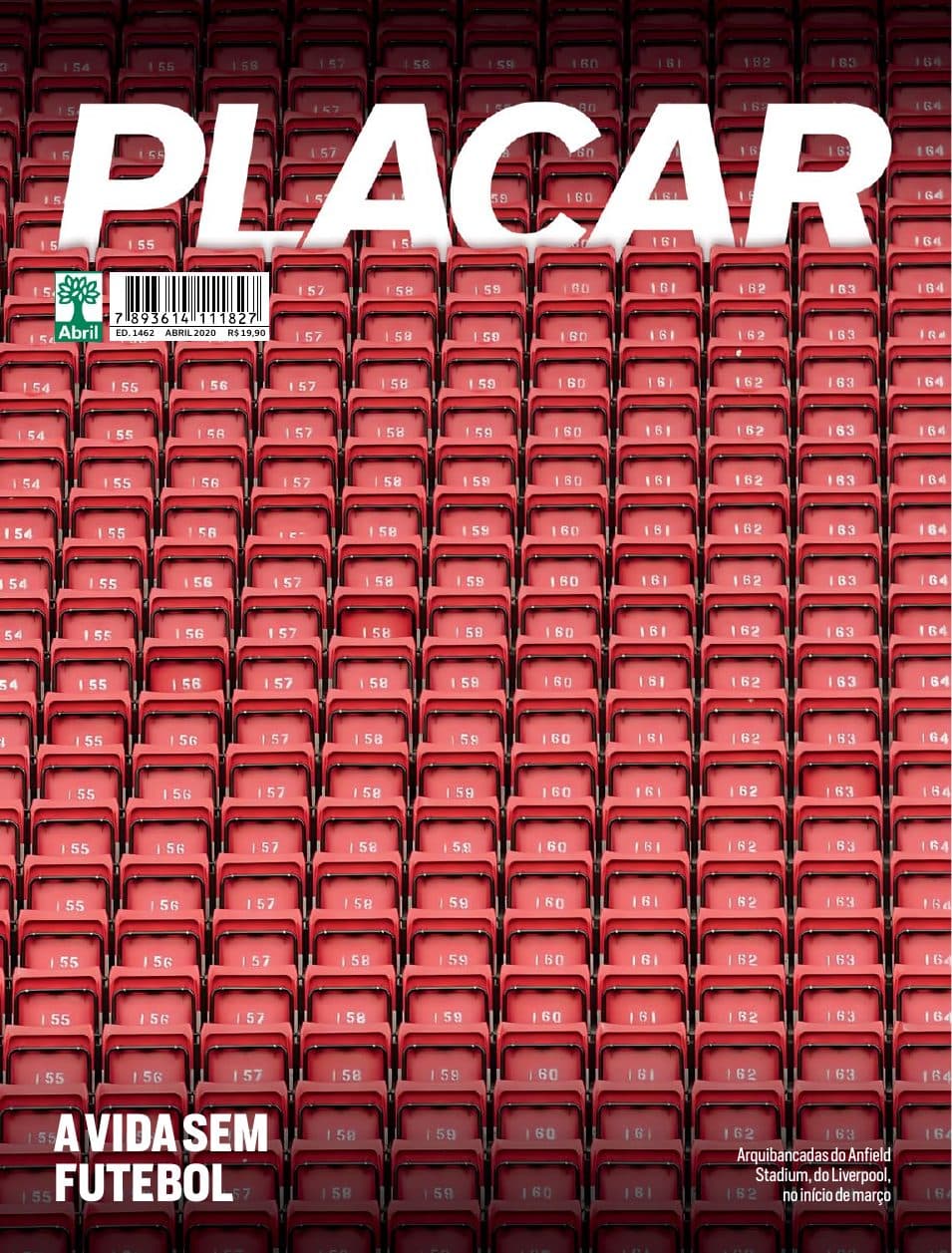 Capa da edição A Vida Sem Futebol da revista PLACAR