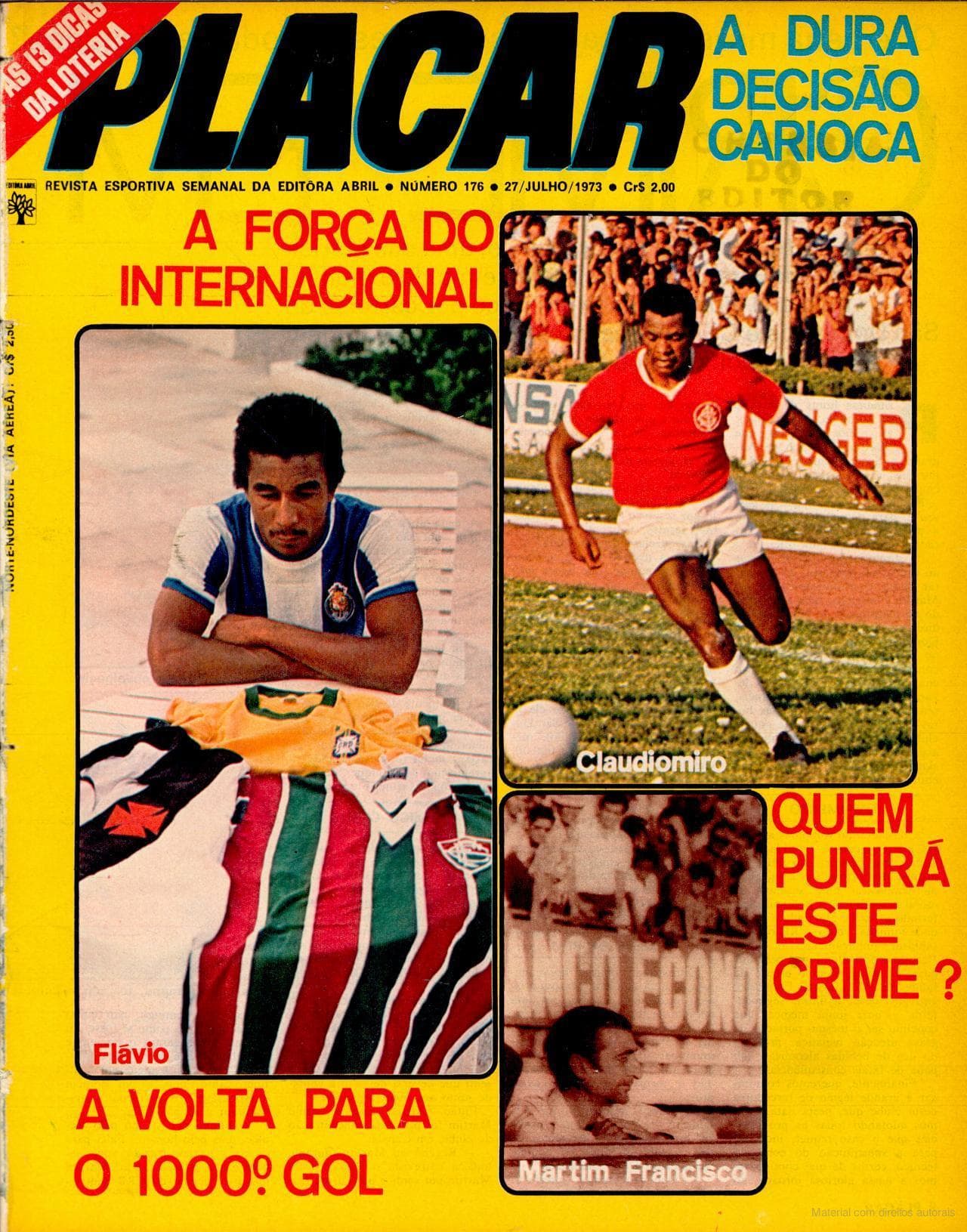 Capa da edição A Força do Internacional da revista PLACAR