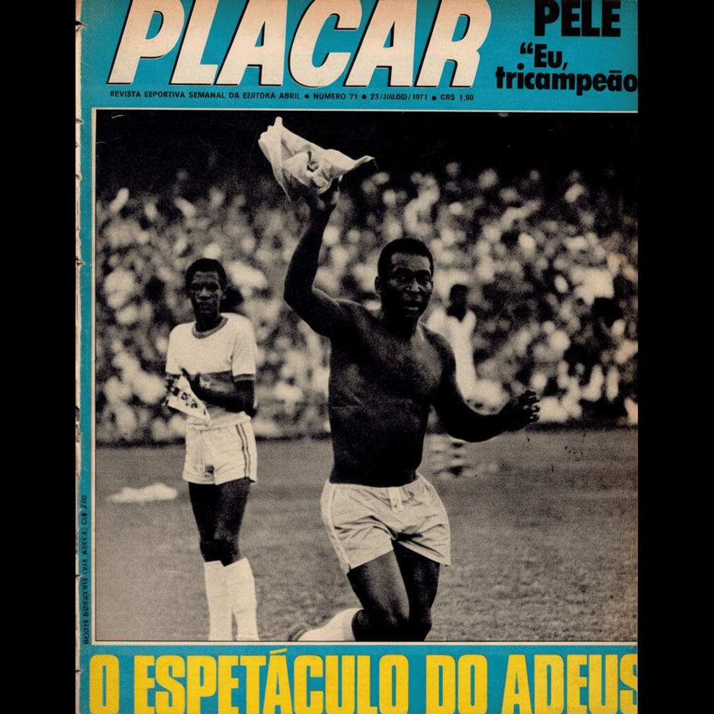 Capa da edição O ESPETÁCULO DO ADEUS da revista PLACAR