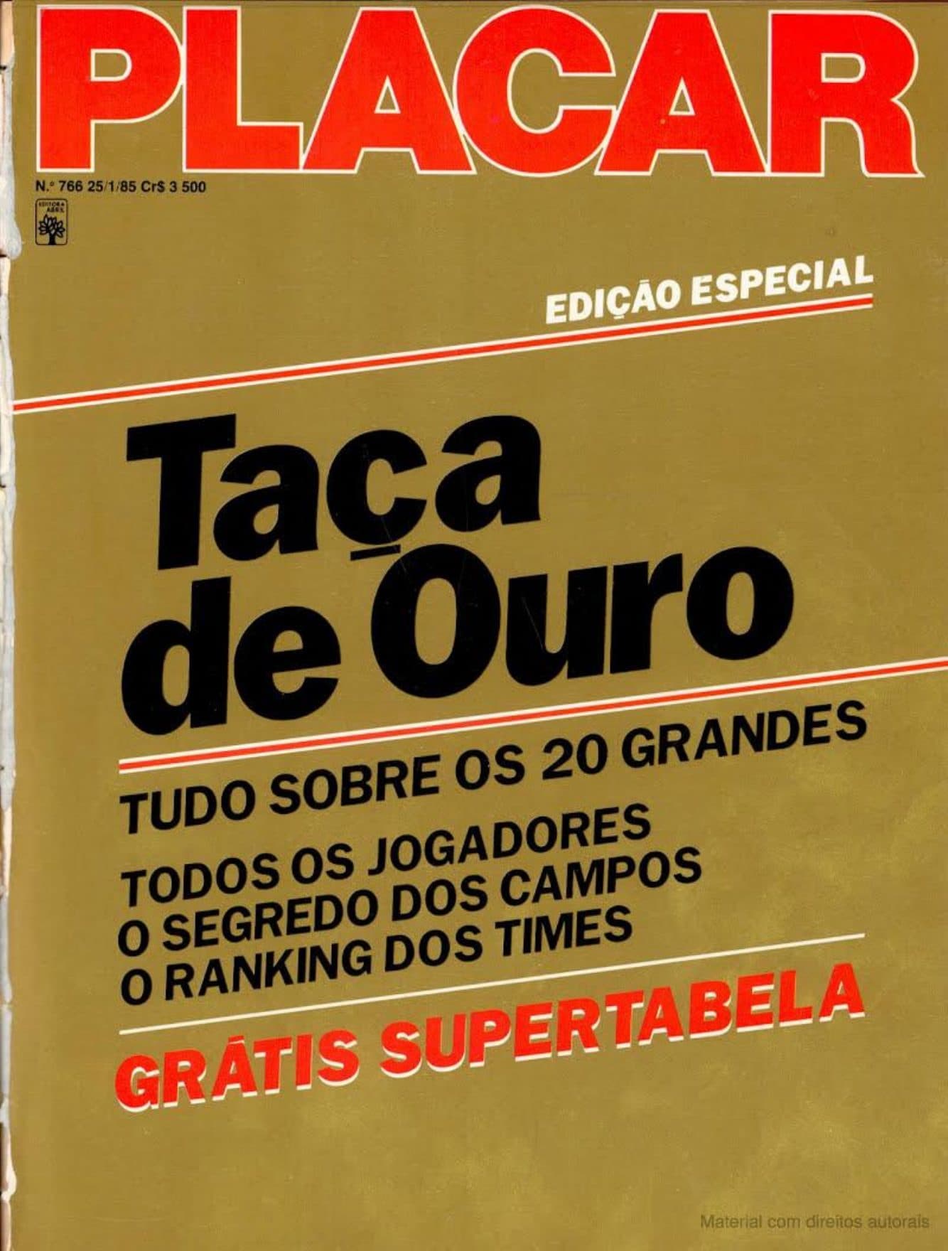 Capa da edição Nº 766 da revista PLACAR