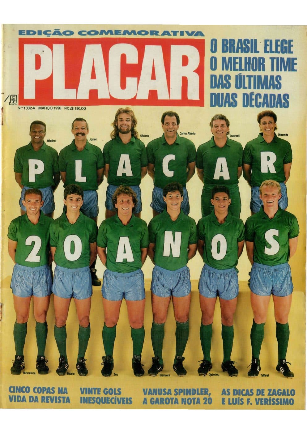 Capa da edição Nº 1032A da revista PLACAR