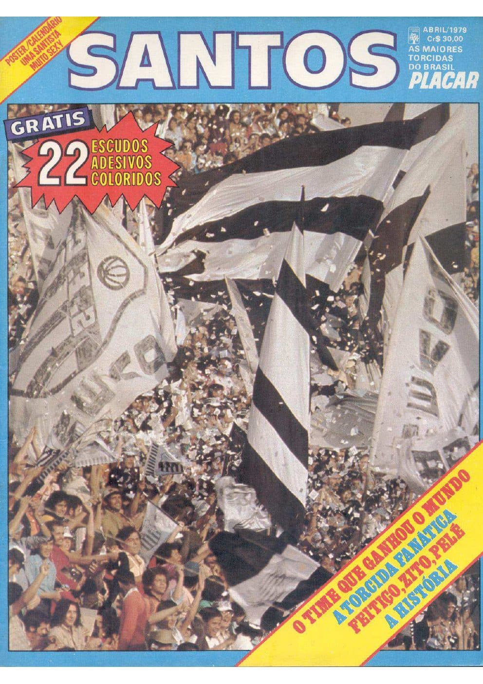 Capa da edição 1979-EDIÇÃO E. M.T.B. SANTOS da revista PLACAR