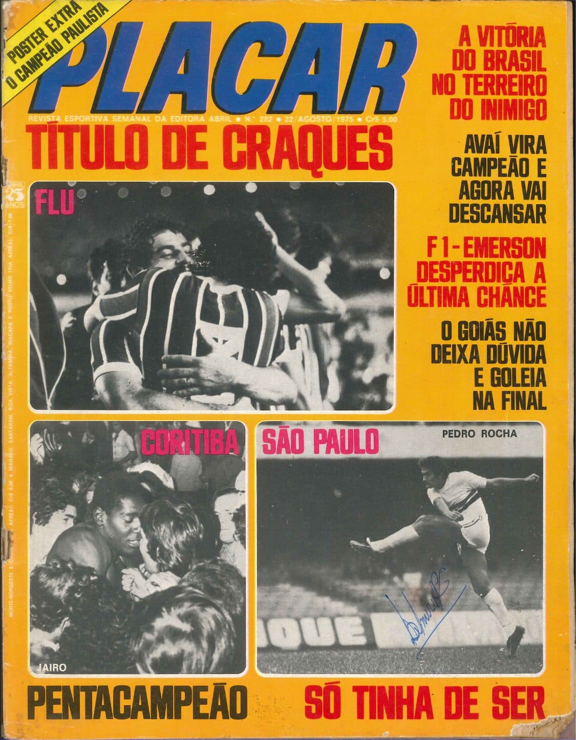 Capa da edição Título de Craques da revista PLACAR