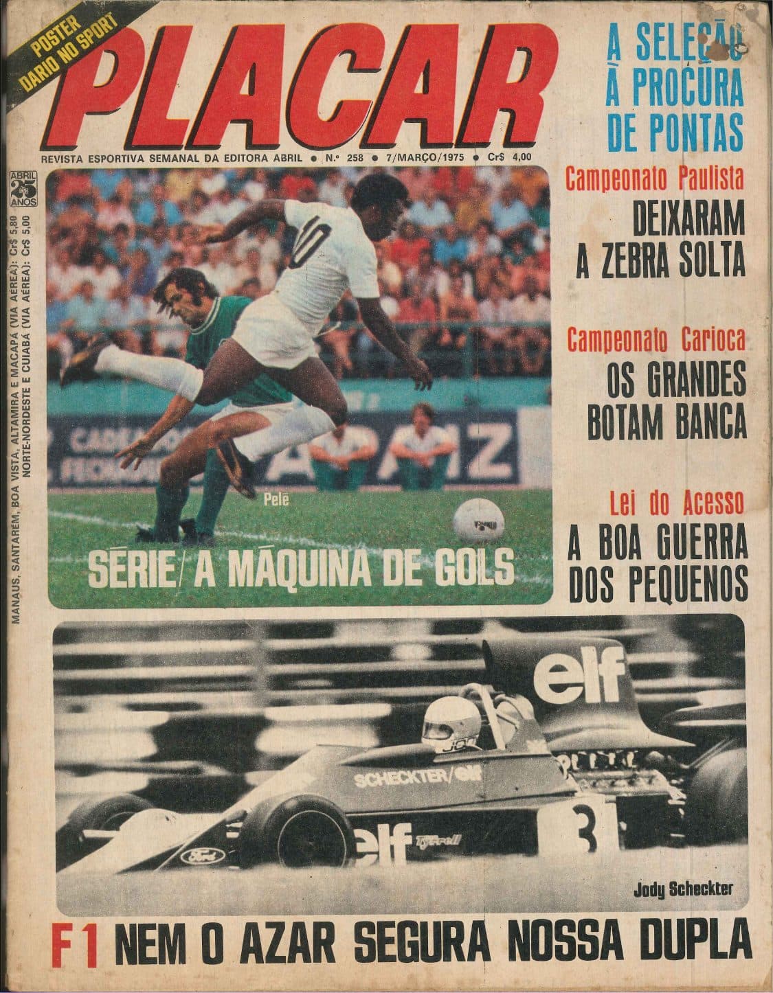 Capa da edição A Seleção à Procura de Pontas da revista PLACAR