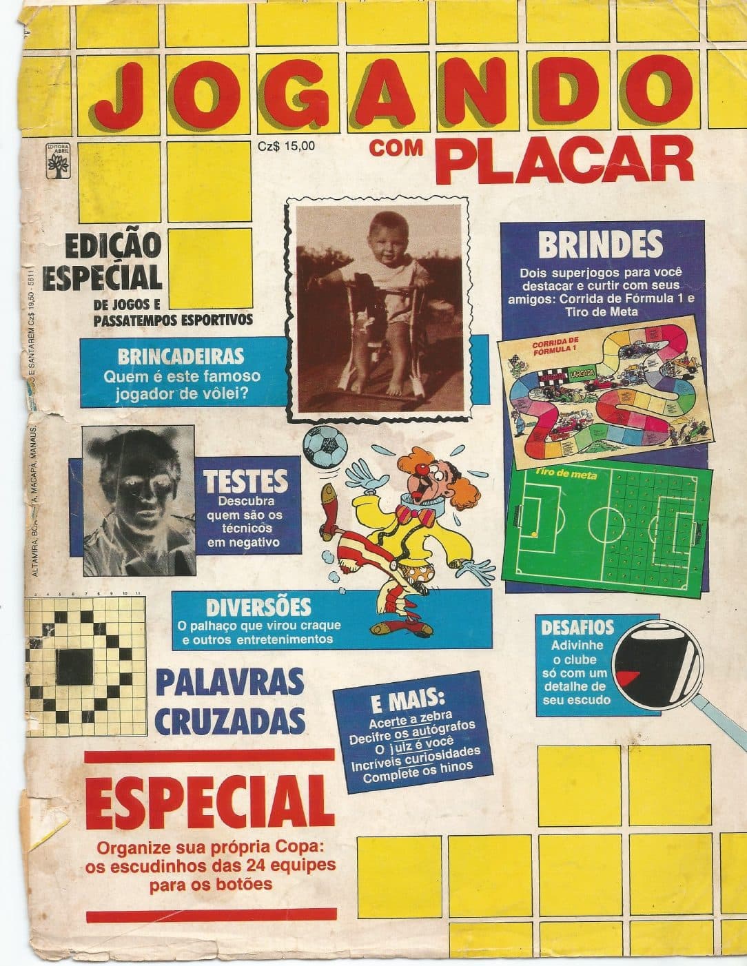 Capa da edição Jogando com Placar da revista PLACAR