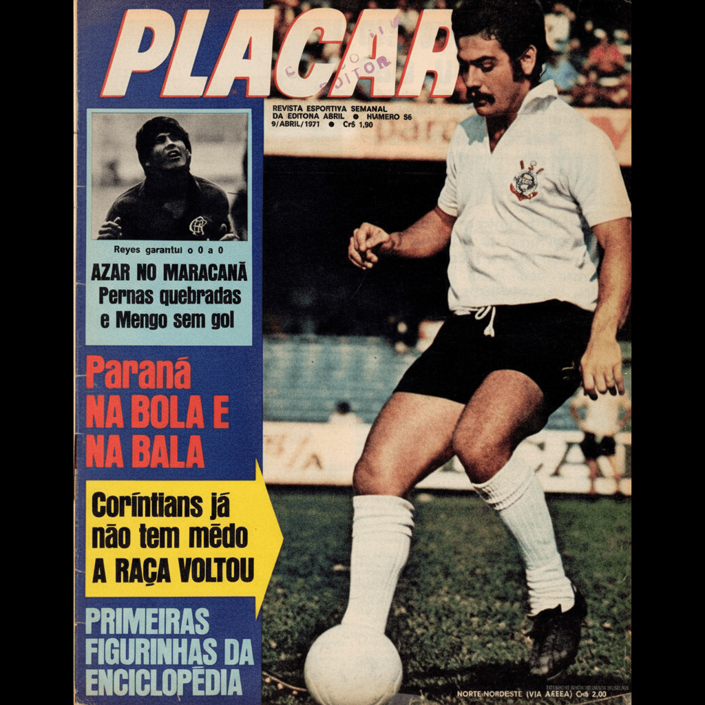 Capa da edição Coríntians já não tem mêdo da revista PLACAR