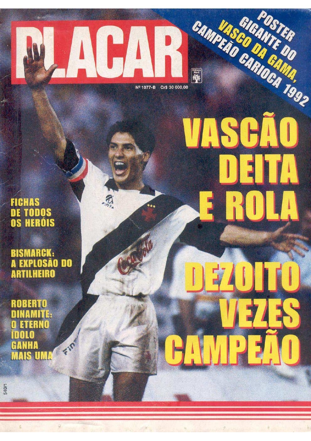 Capa da edição Nº 1077B da revista PLACAR