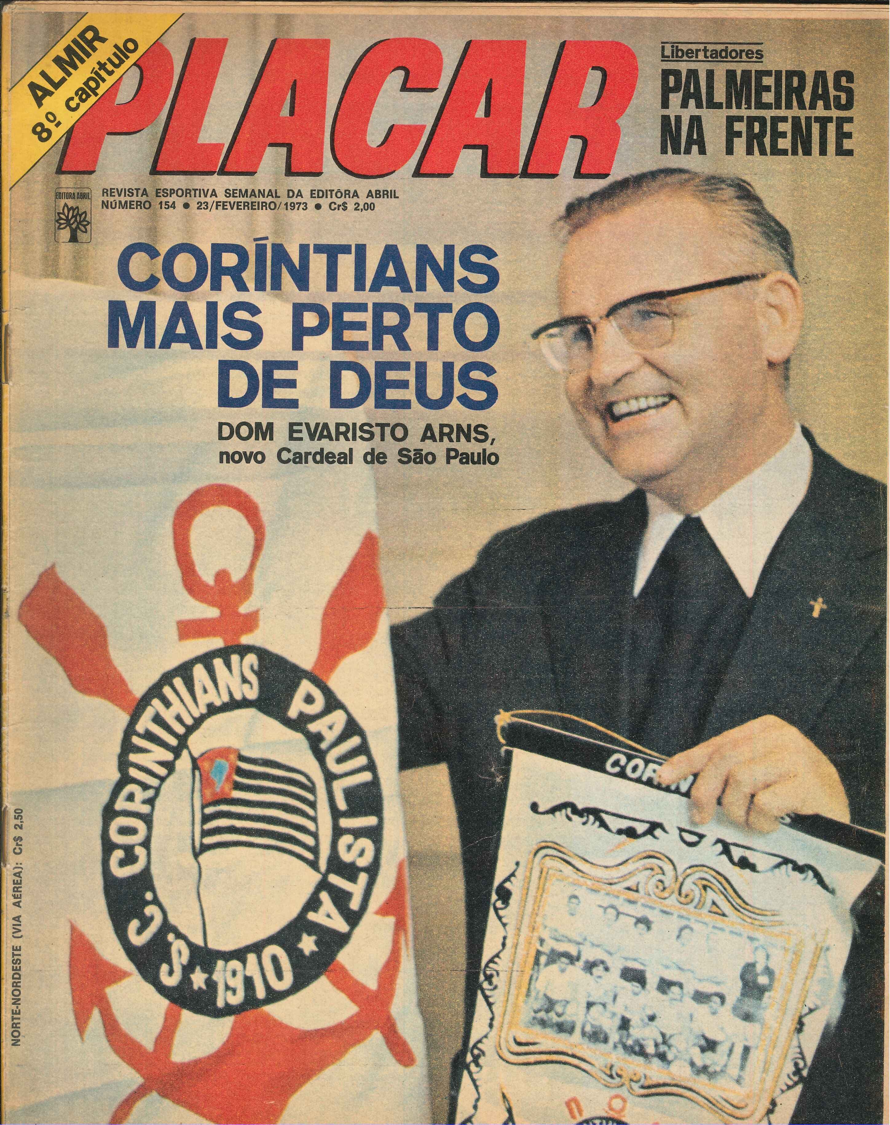 Capa da edição CORINTIANS MAIS PERTO DE DEUS da revista PLACAR