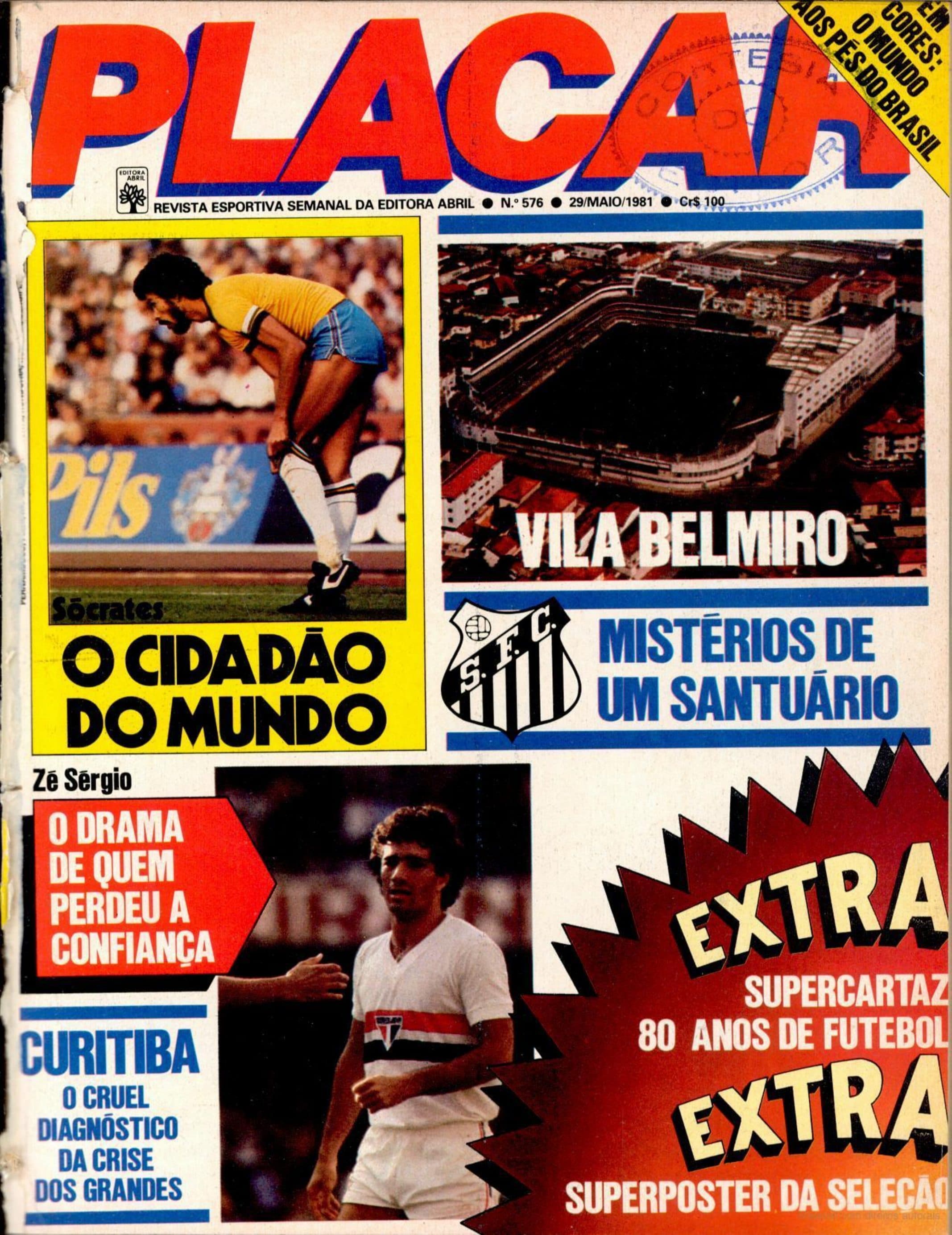 Capa da edição Sócrates: O cidadão do mundo da revista PLACAR
