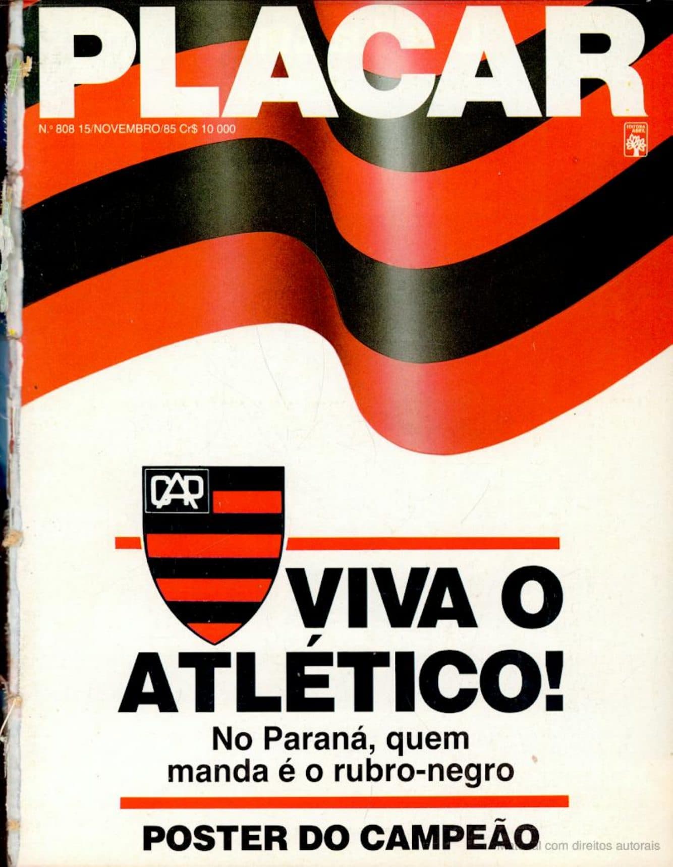 Capa da edição Nº 808 da revista PLACAR