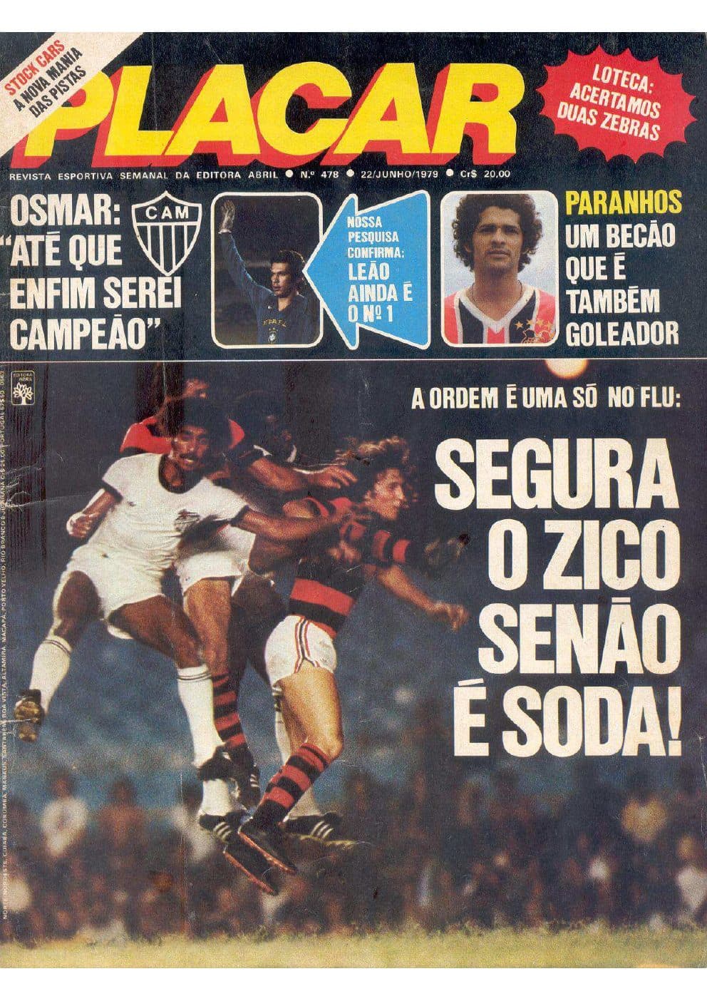 Capa da edição (R) da revista PLACAR