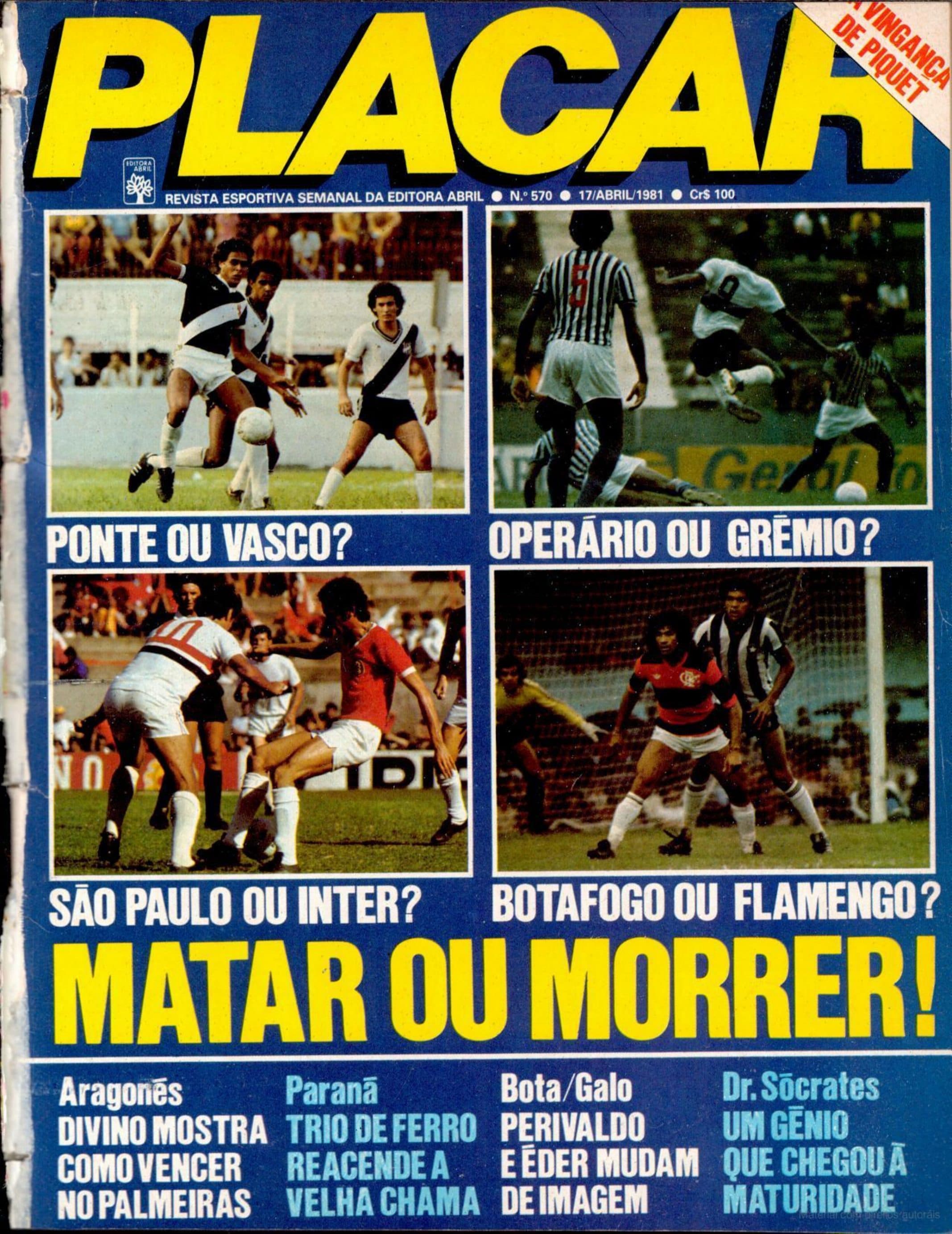 Capa da edição Vingança de Piquet da revista PLACAR