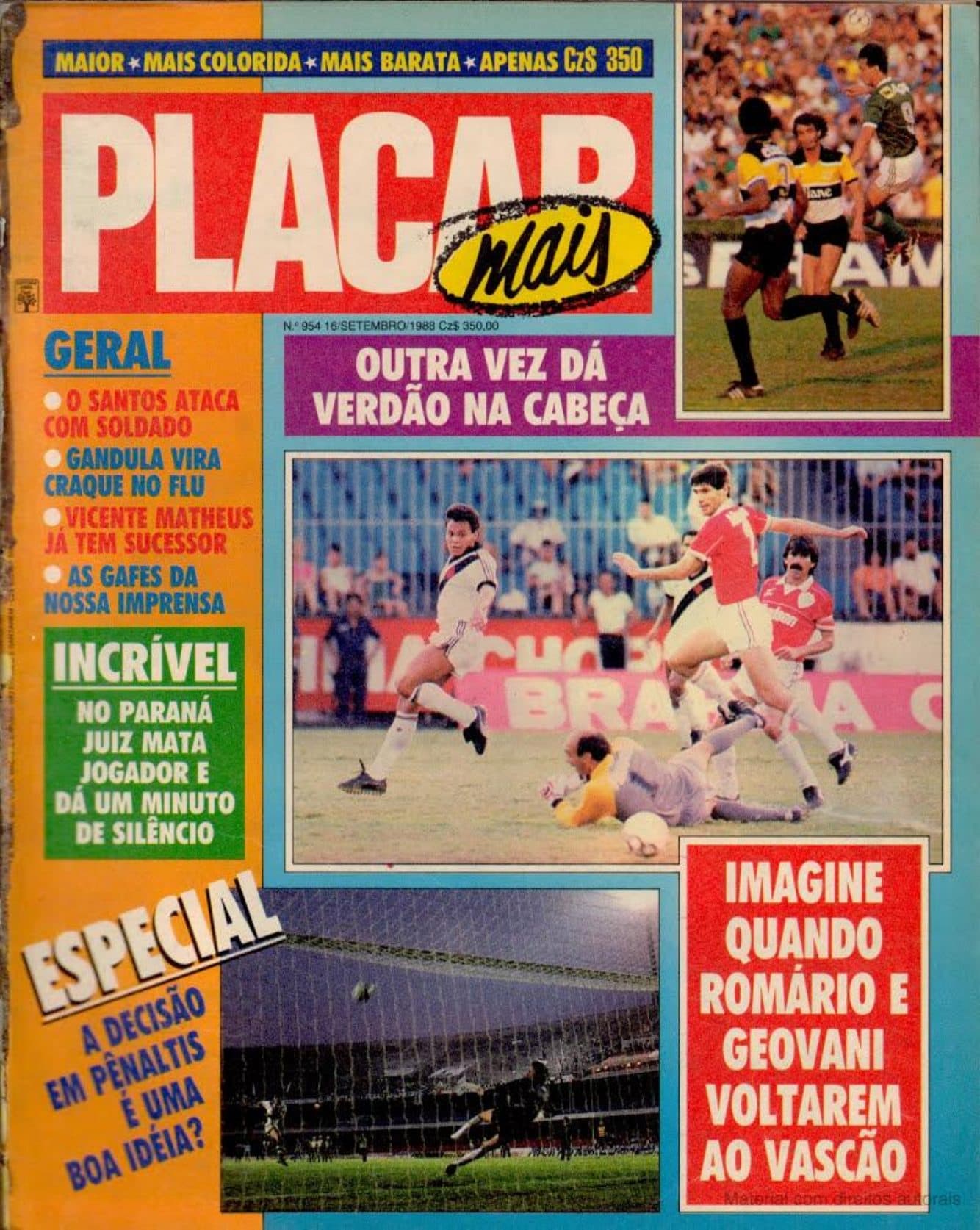 Capa da edição Nº 954 da revista PLACAR
