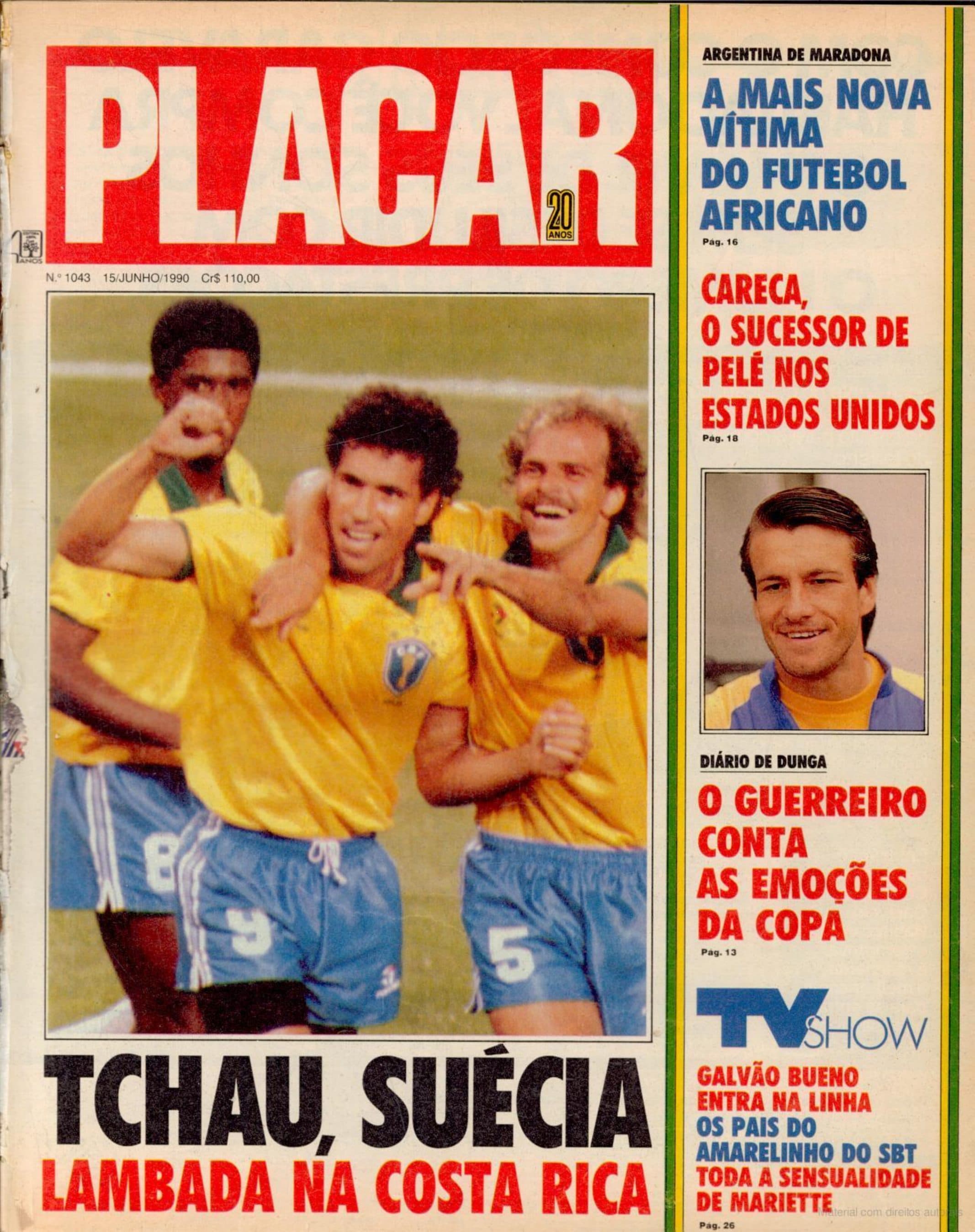 Capa da edição 1990-EDIÇÃO COPA 90 da revista PLACAR