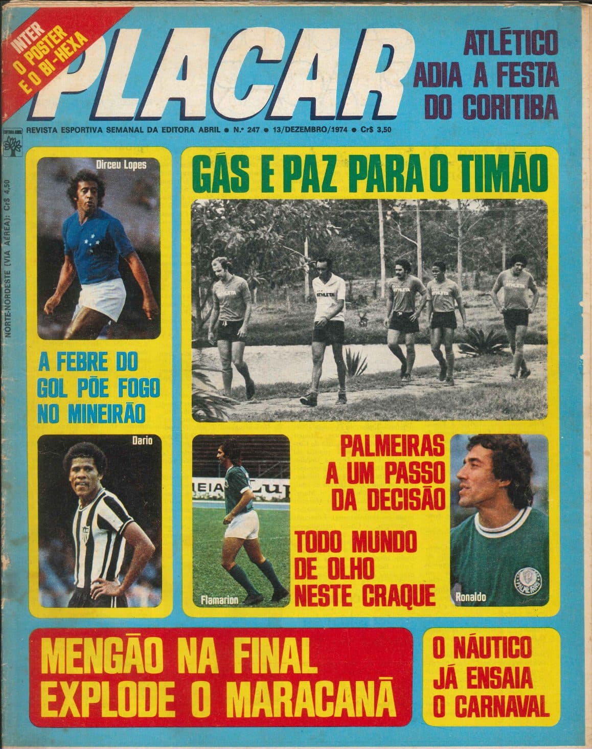 Capa da edição Inter: o pôster e o bi-hexa da revista PLACAR