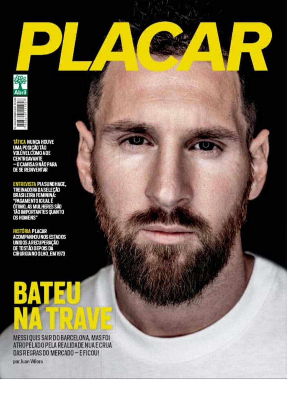 Capa da edição Bateu na trave da revista PLACAR
