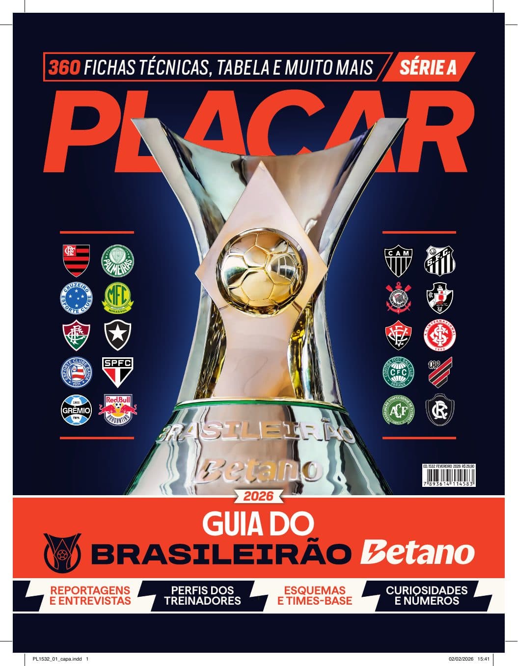 Capa da edição: Guia do Brasileirão Betano