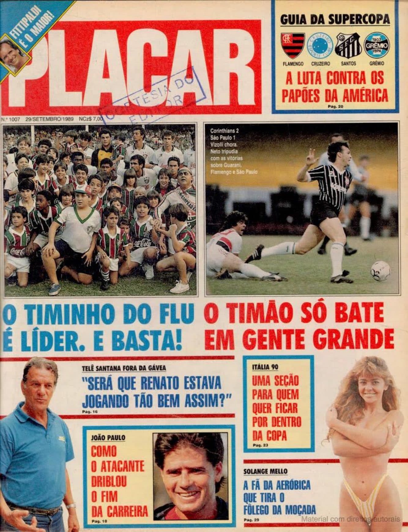 Capa da edição Nº 1007 da revista PLACAR