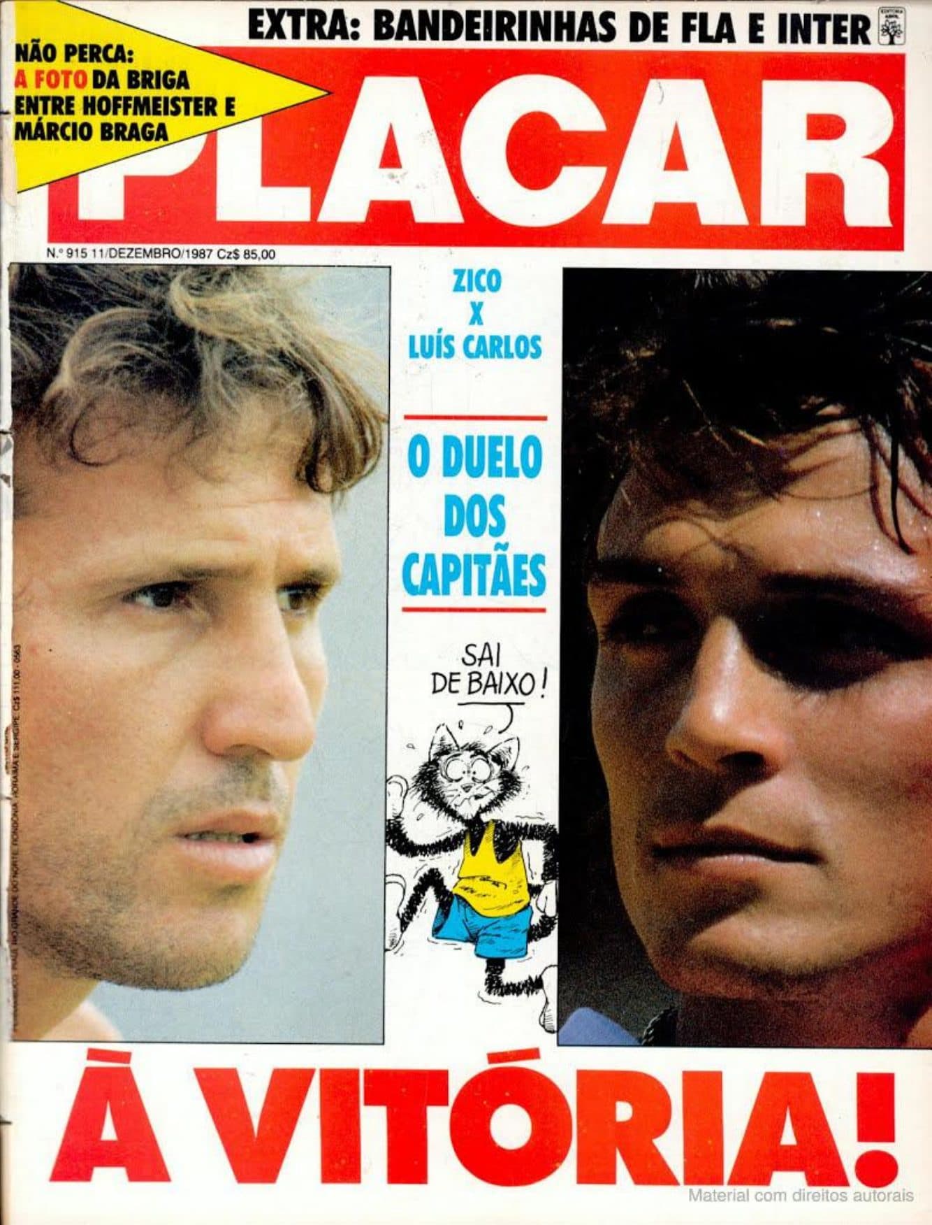 Capa da edição O duelo dos capitães da revista PLACAR