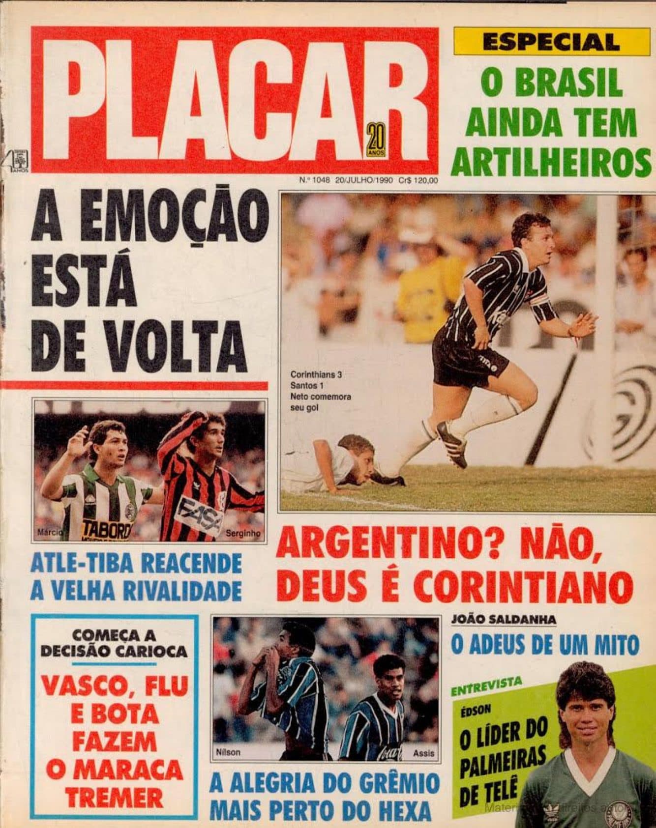 Capa da edição Nº 1048 da revista PLACAR