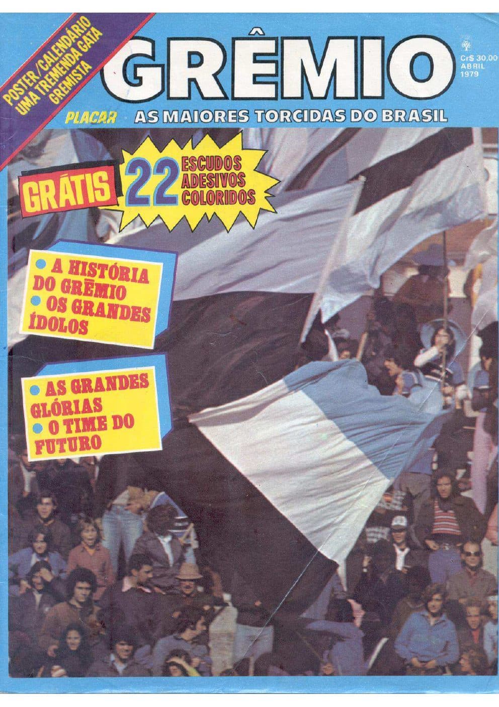Capa da edição 1979-EDIÇÃO E. M.T.B. GRÊMIO da revista PLACAR
