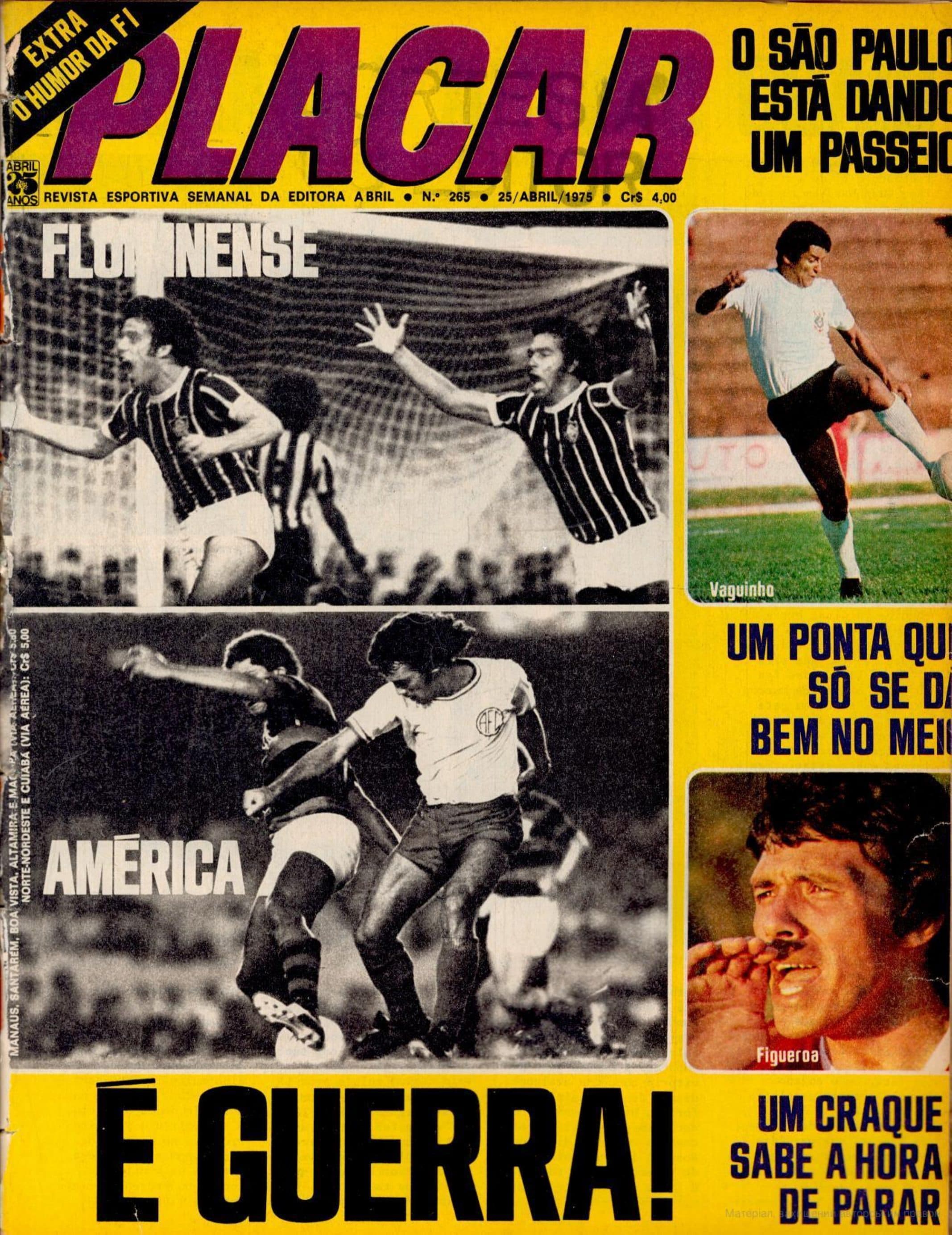 Capa da edição América é guerra! da revista PLACAR