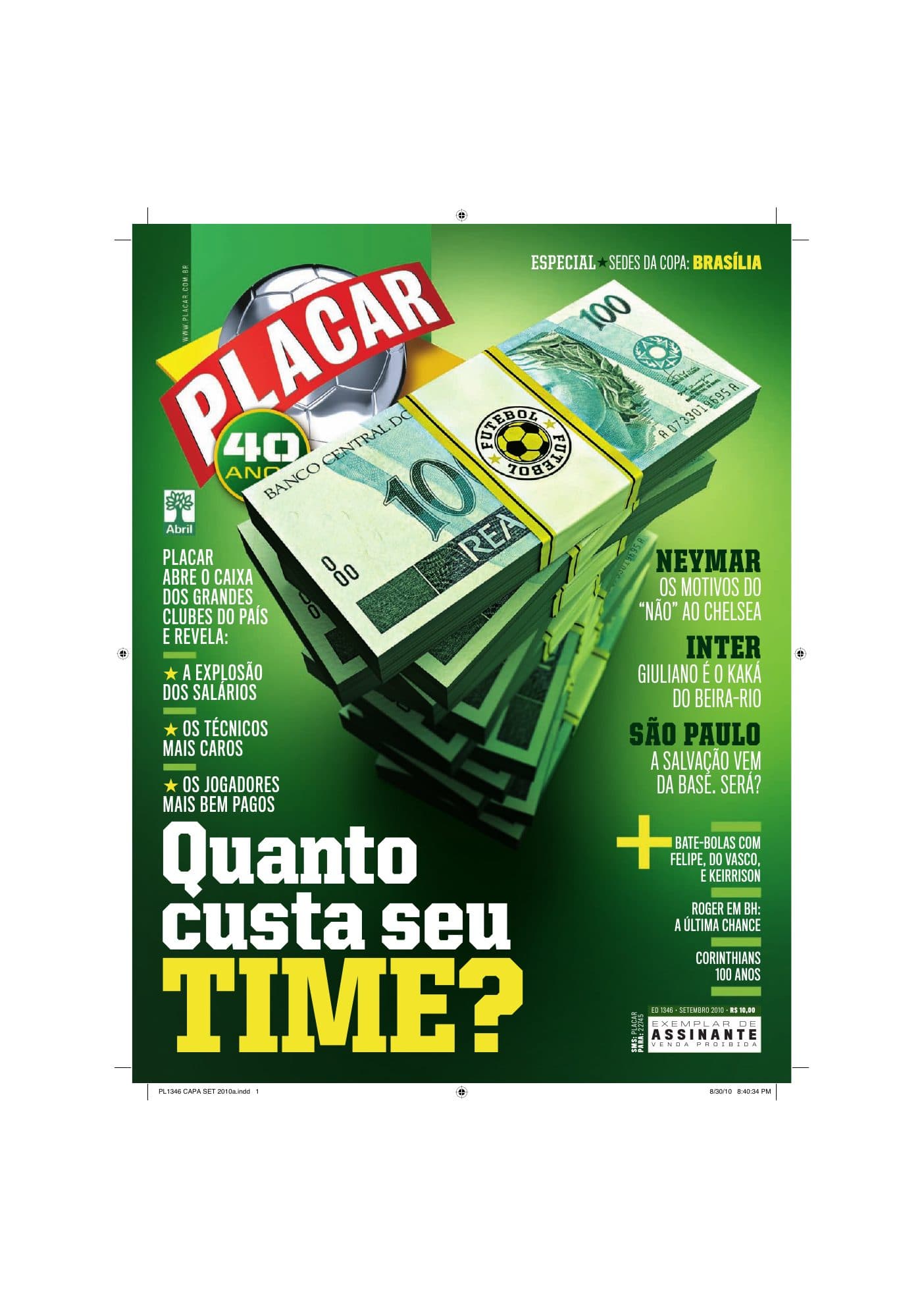 Capa da edição: 2010-EDIÇÃO