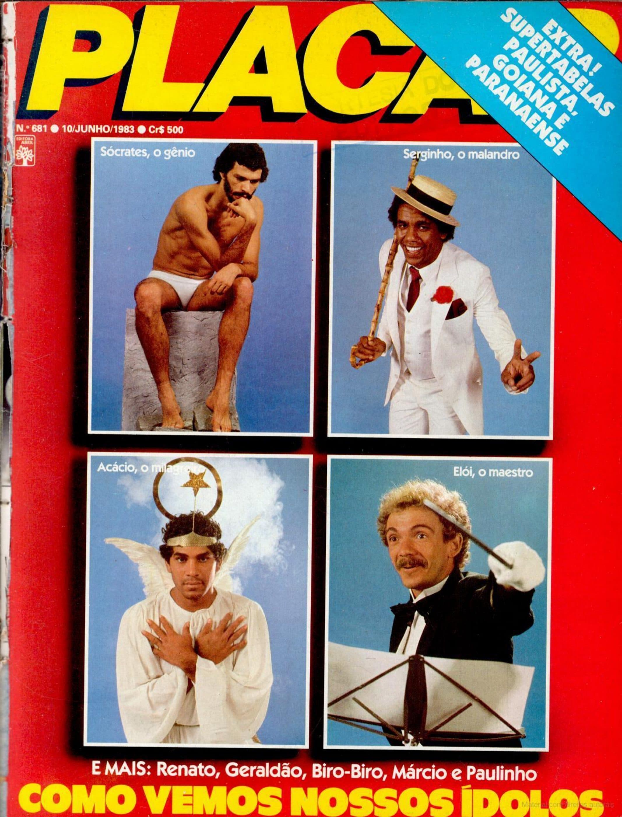 Capa da edição Como vemos nossos ídolos da revista PLACAR