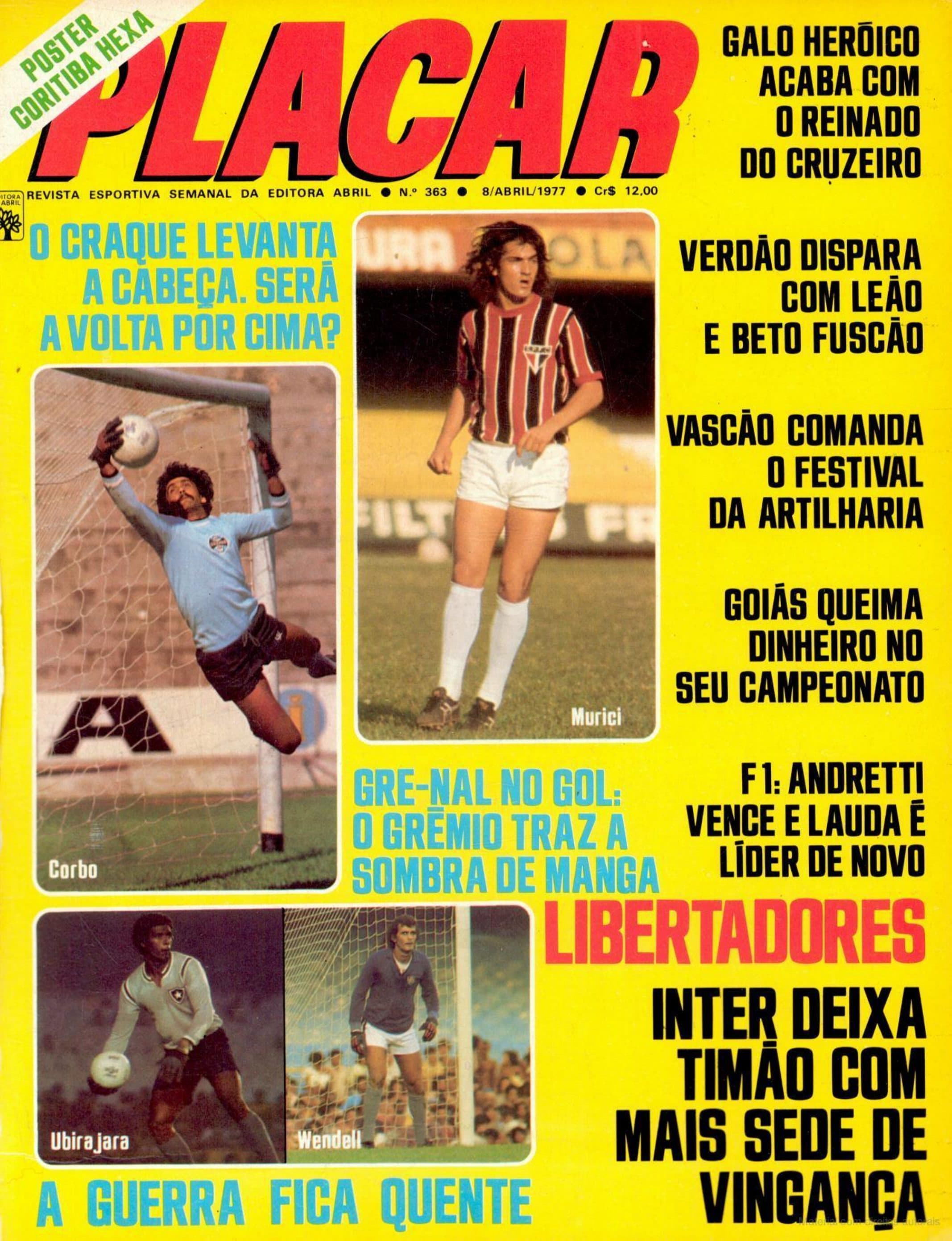 Capa da edição Galo heróico acaba com o reinado do Cruzeiro da revista PLACAR