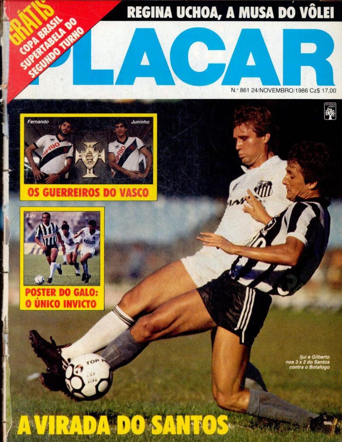 Capa da edição A virada do Santos da revista PLACAR