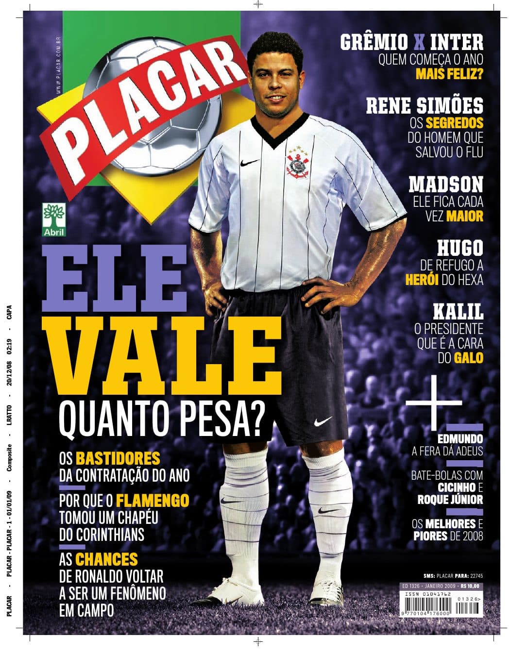 Capa da edição Nº 1326 da revista PLACAR