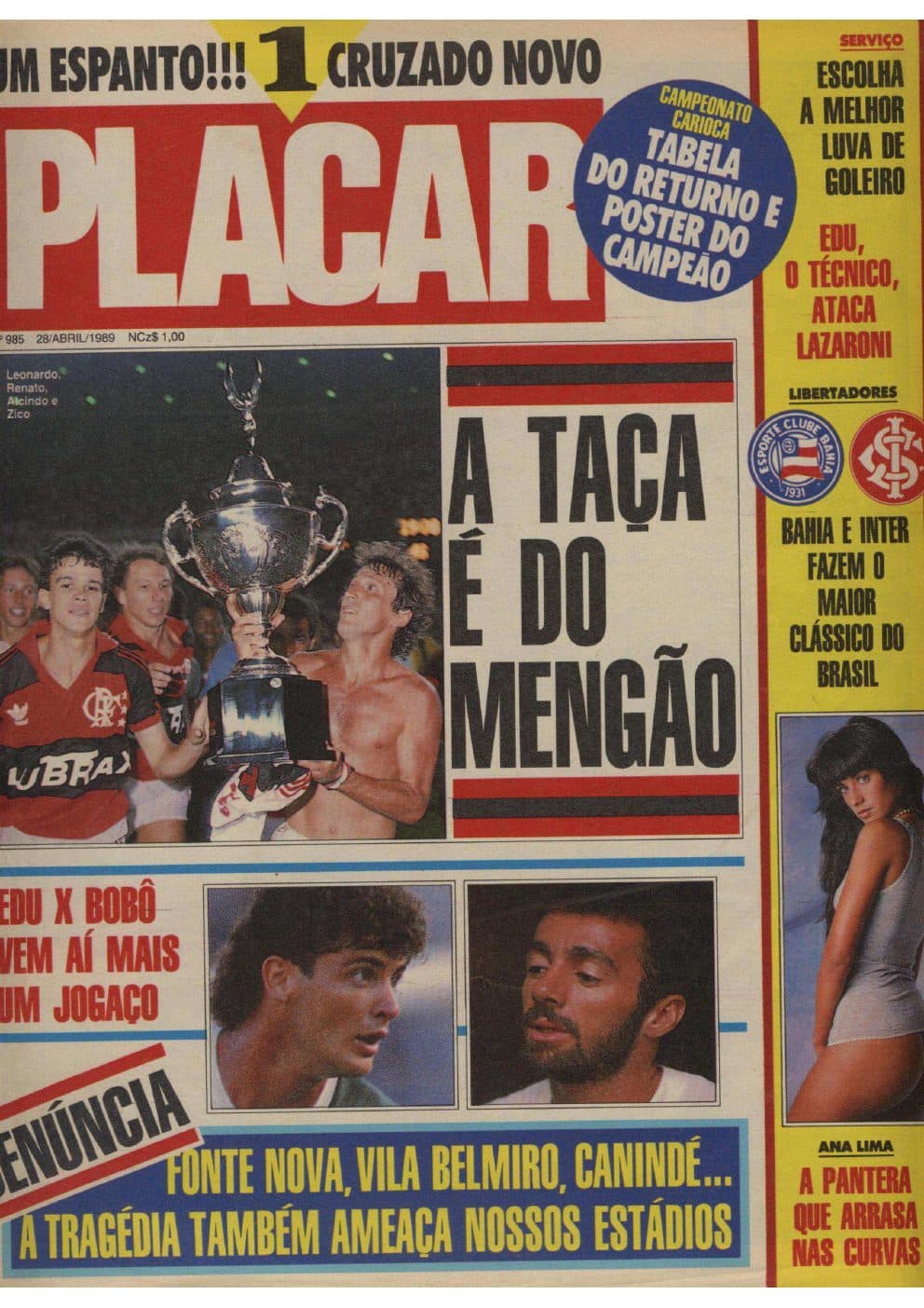 Capa da edição Nº 985 da revista PLACAR