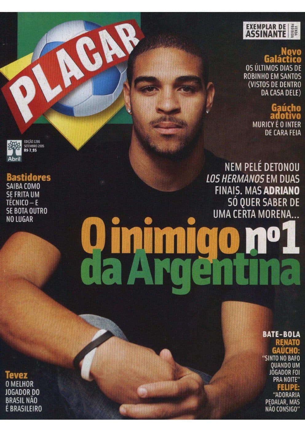 Capa da edição Nº 1286 da revista PLACAR