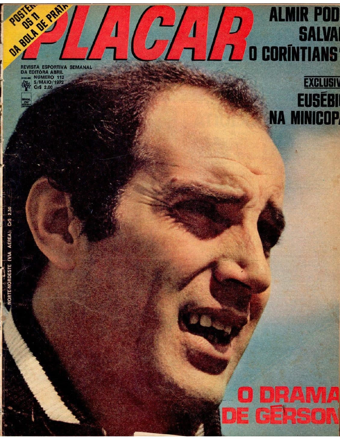 Capa da edição O Drama de Gérson da revista PLACAR