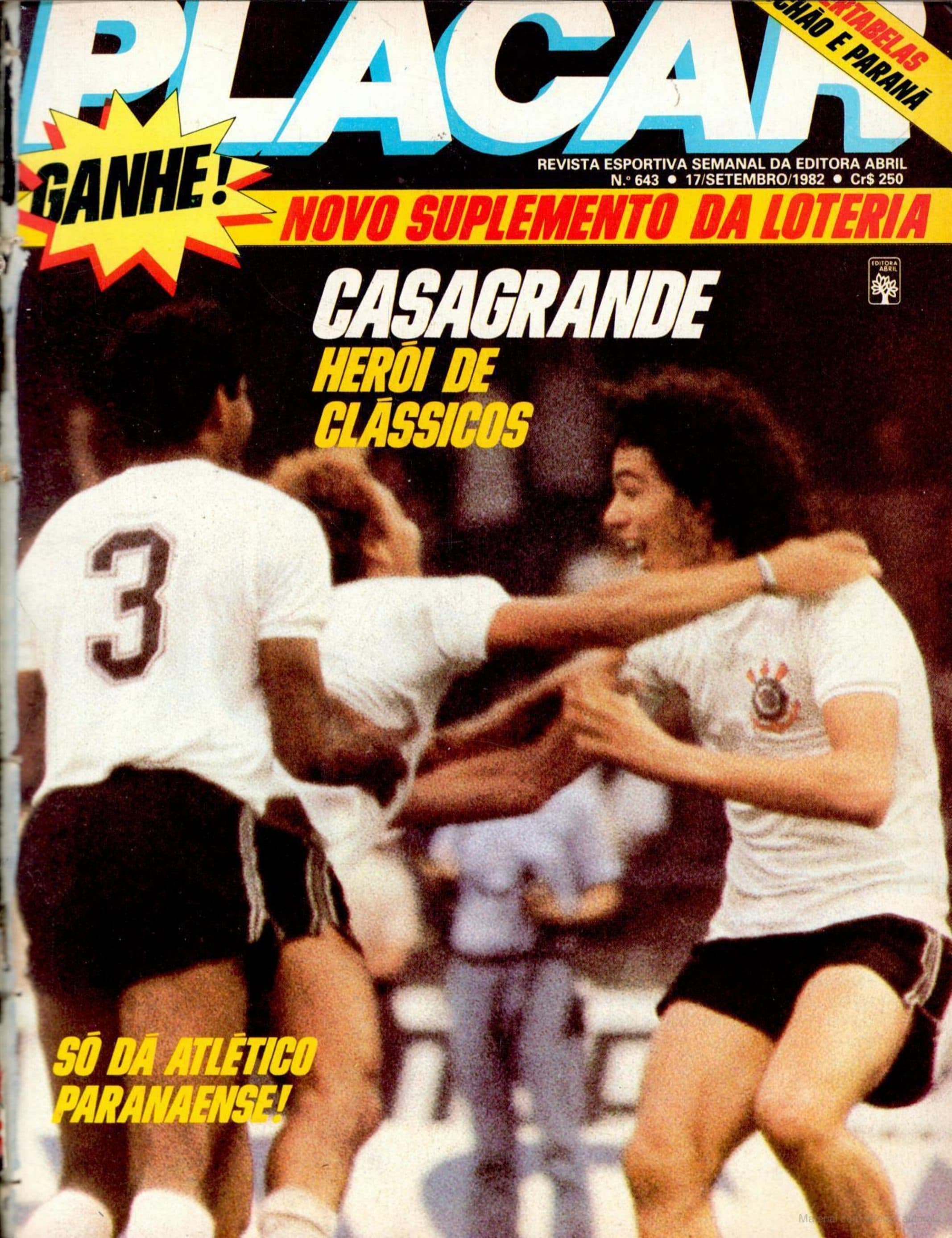 Capa da edição Casagrande Herói de Clássicos da revista PLACAR