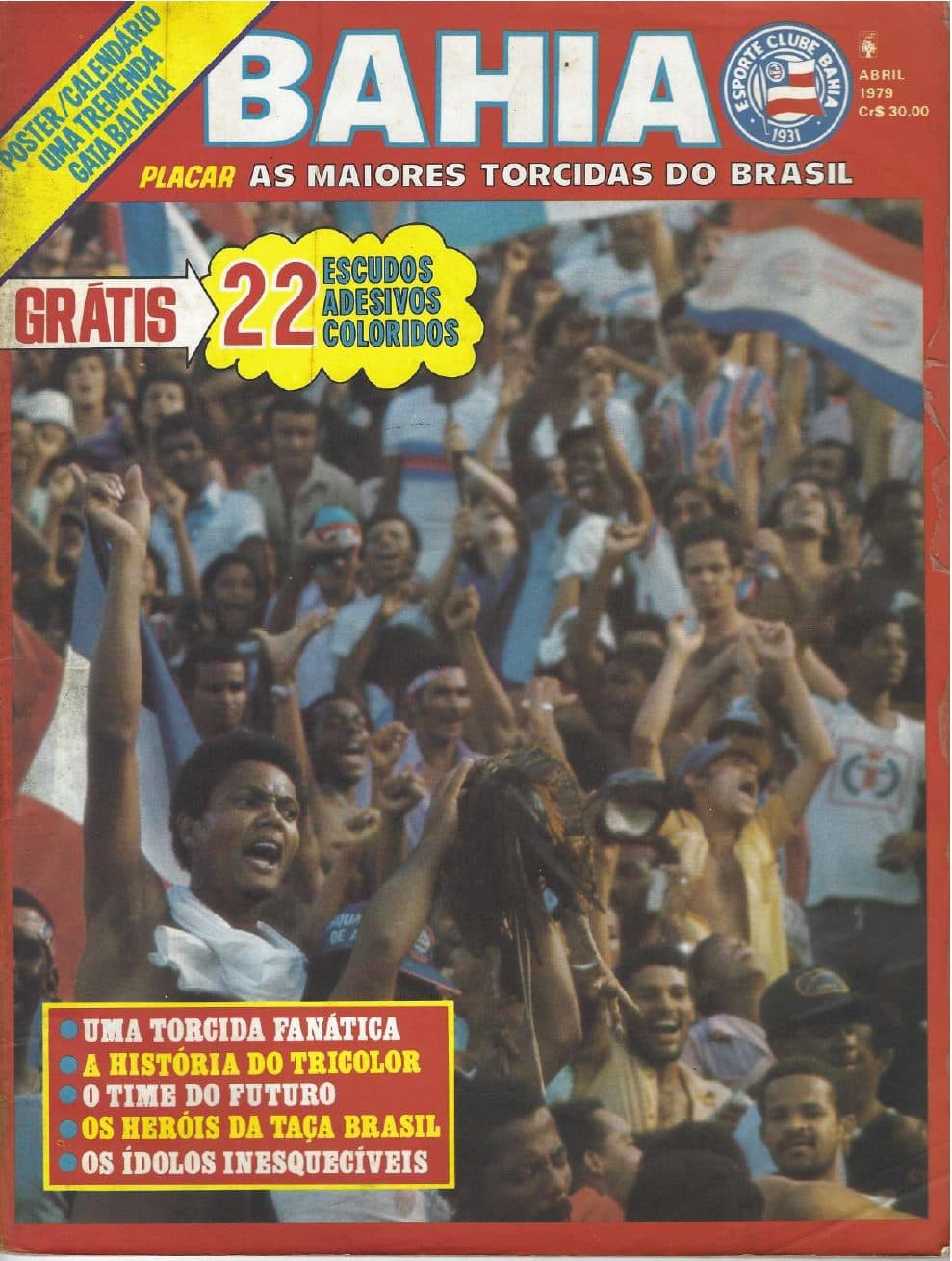 Capa da edição 1979-EDIÇÃO E. M.T.B. BAHIA da revista PLACAR