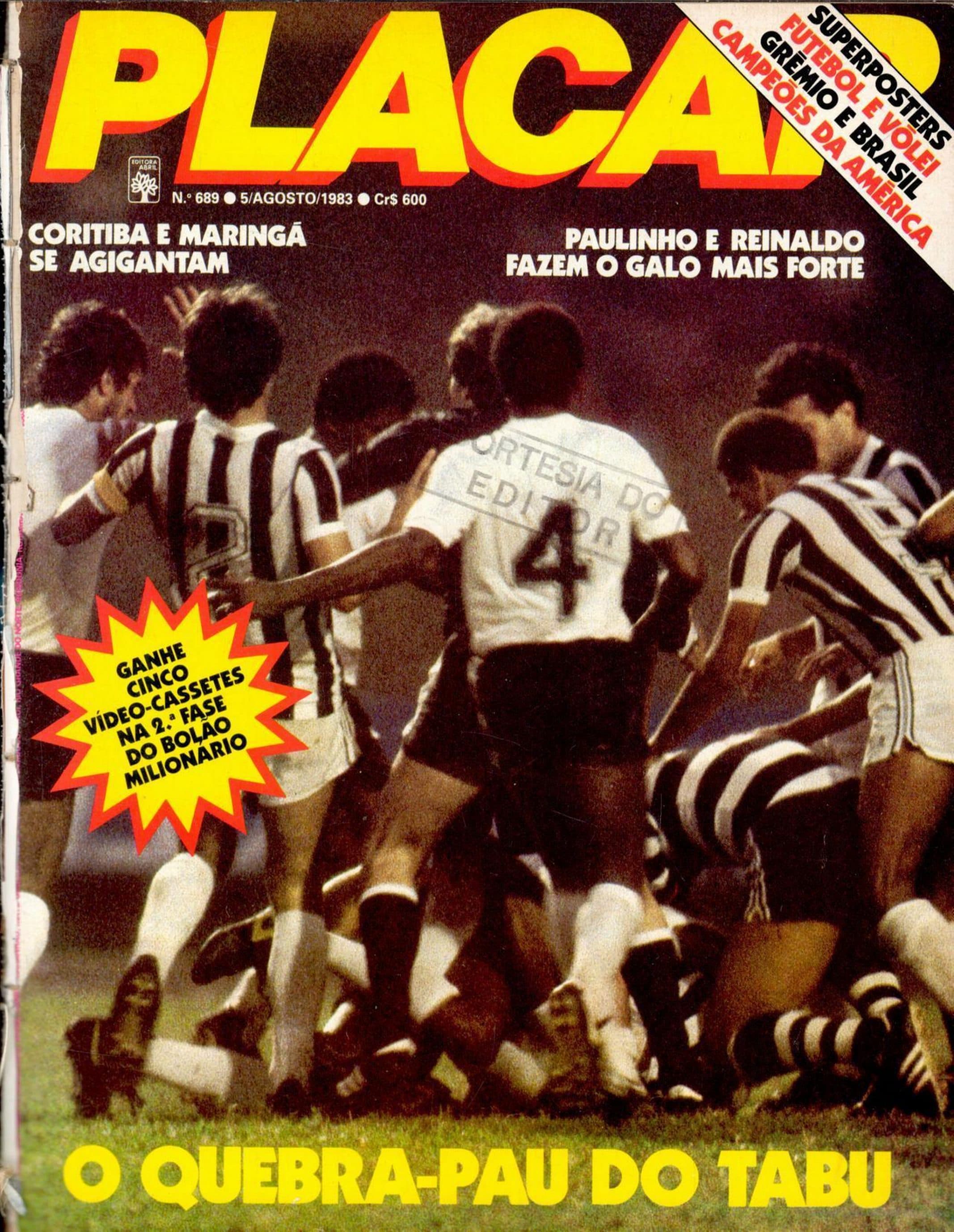 Capa da edição GRÊMIO C LIBERTADORES da revista PLACAR