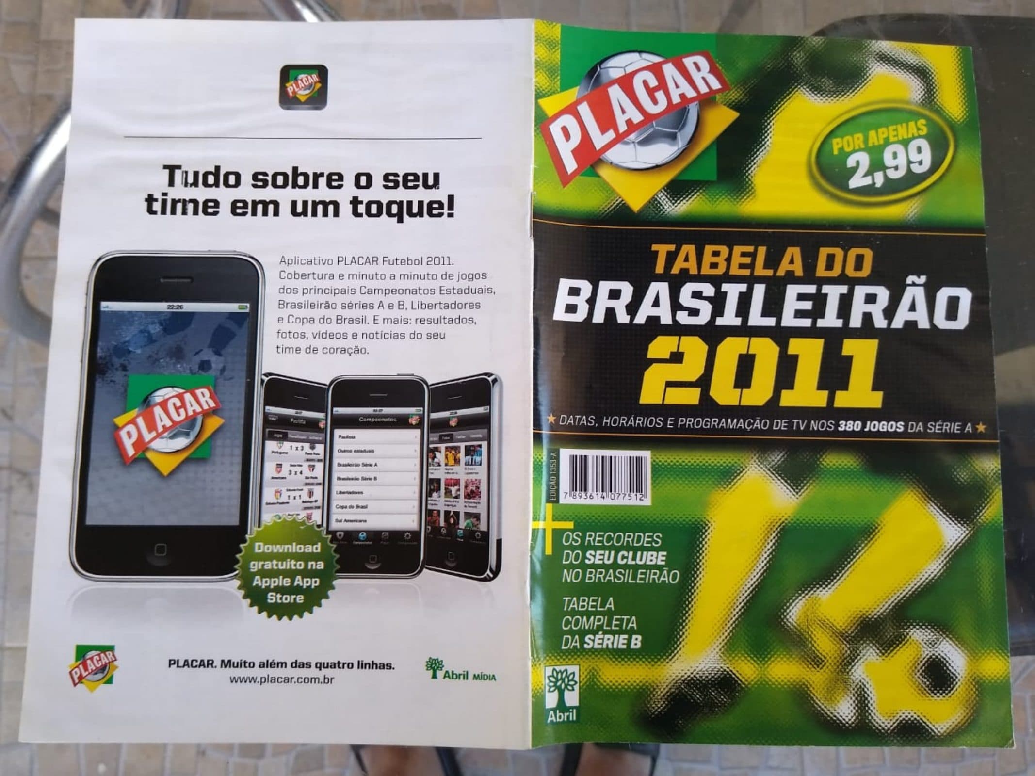 Capa da edição Nº 1353A da revista PLACAR