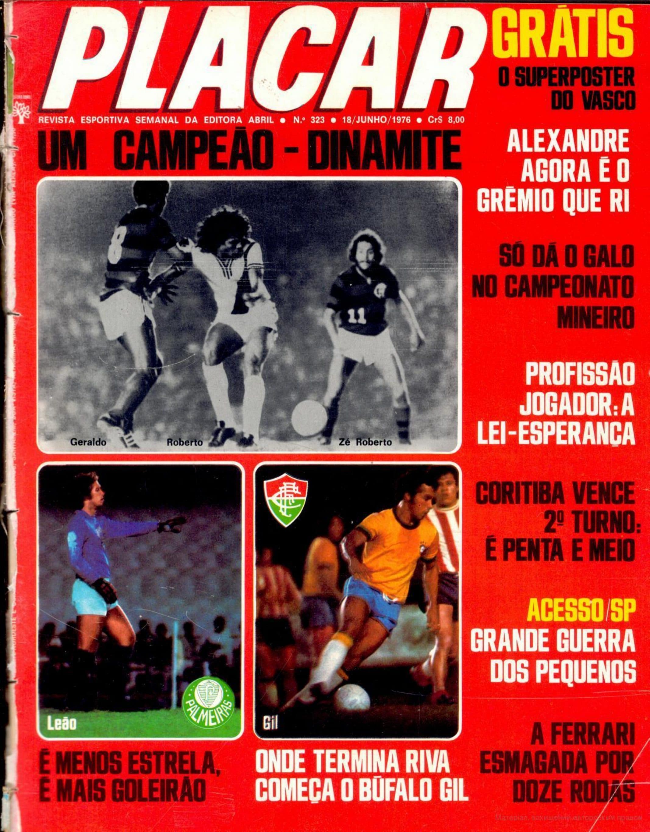 Capa da edição Um campeão - Dinamite da revista PLACAR