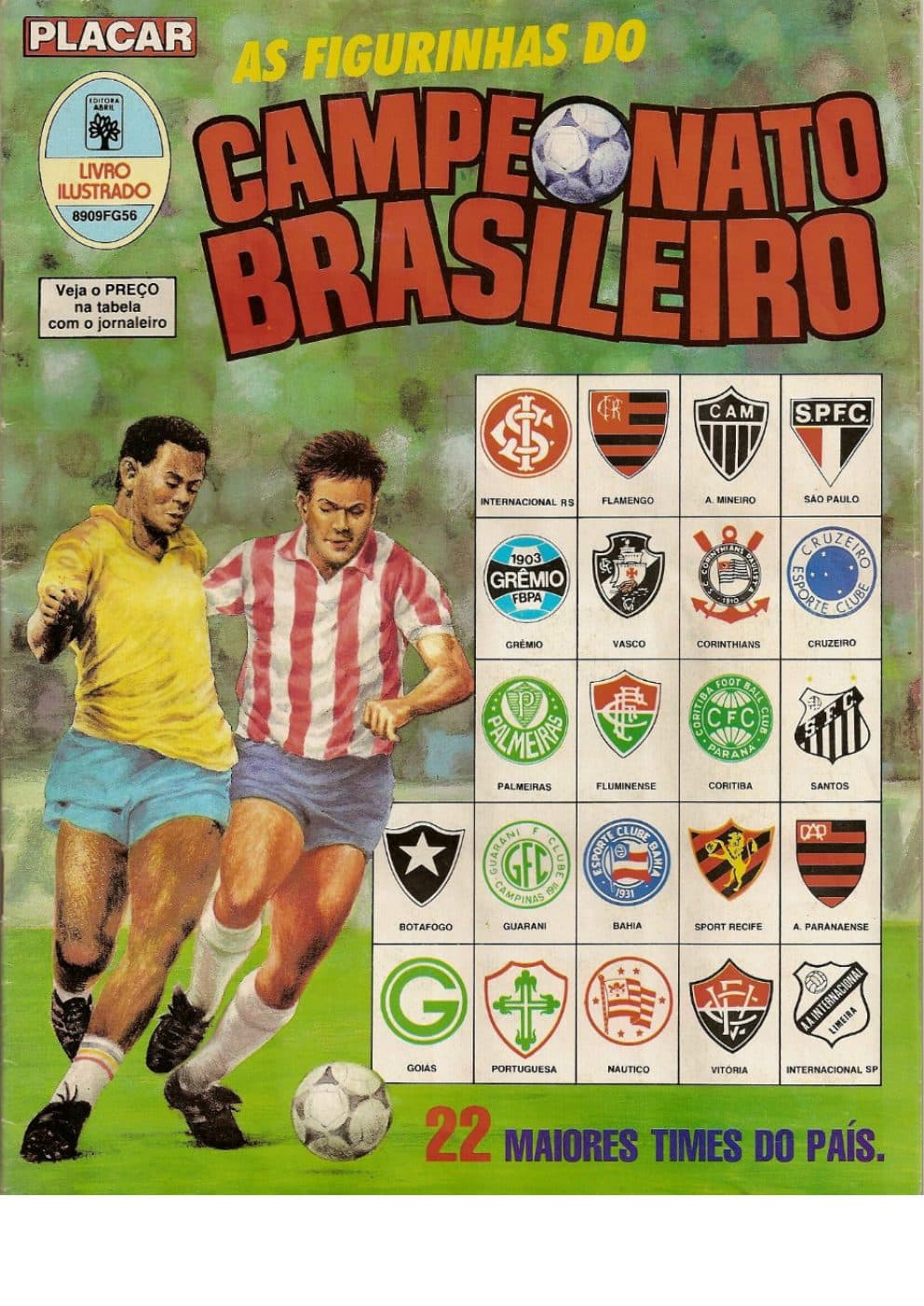 Capa da edição Placar Álbum Campeonato Brasileiro 1989 da revista PLACAR