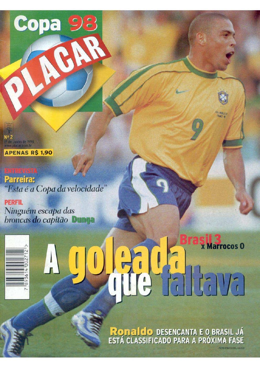 Capa da edição Copa 98 — Nº 2 da revista PLACAR