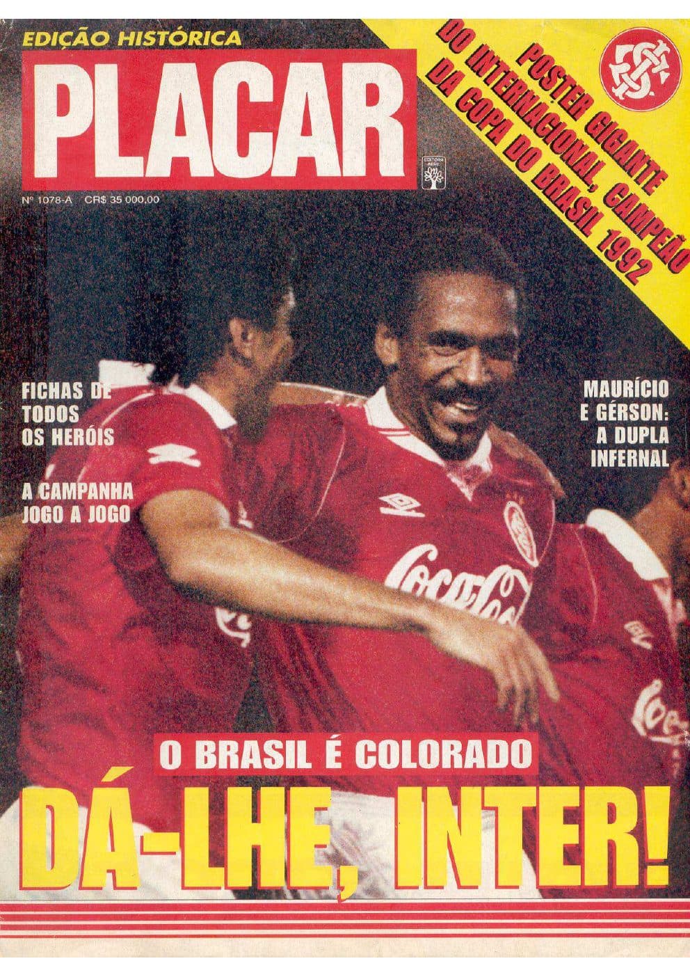 Capa da edição Nº 1078A da revista PLACAR