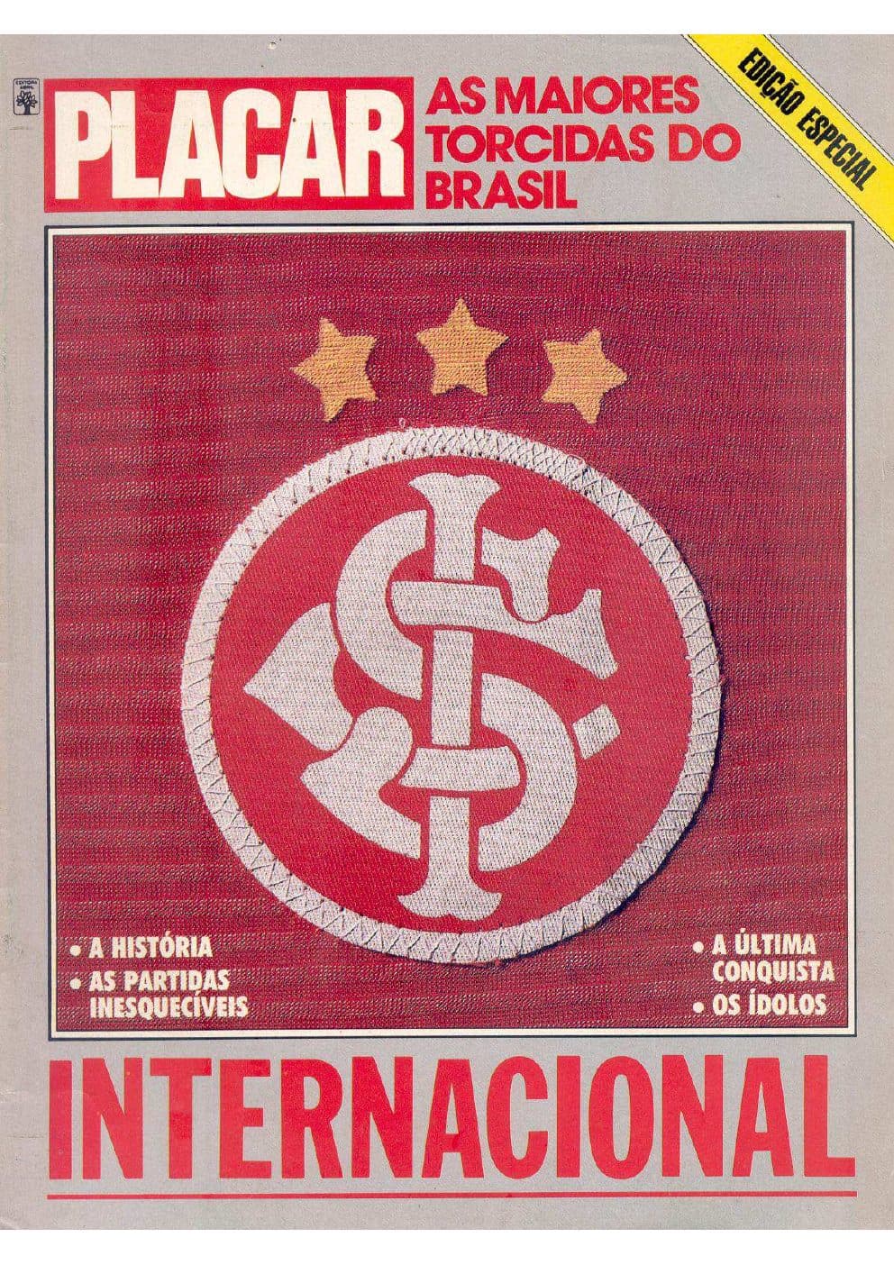 Capa da edição 1989 da revista PLACAR