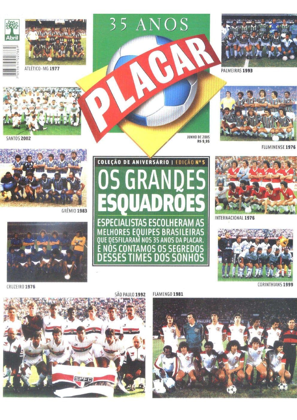 Capa da edição 35 Anos — Nº 5 da revista PLACAR