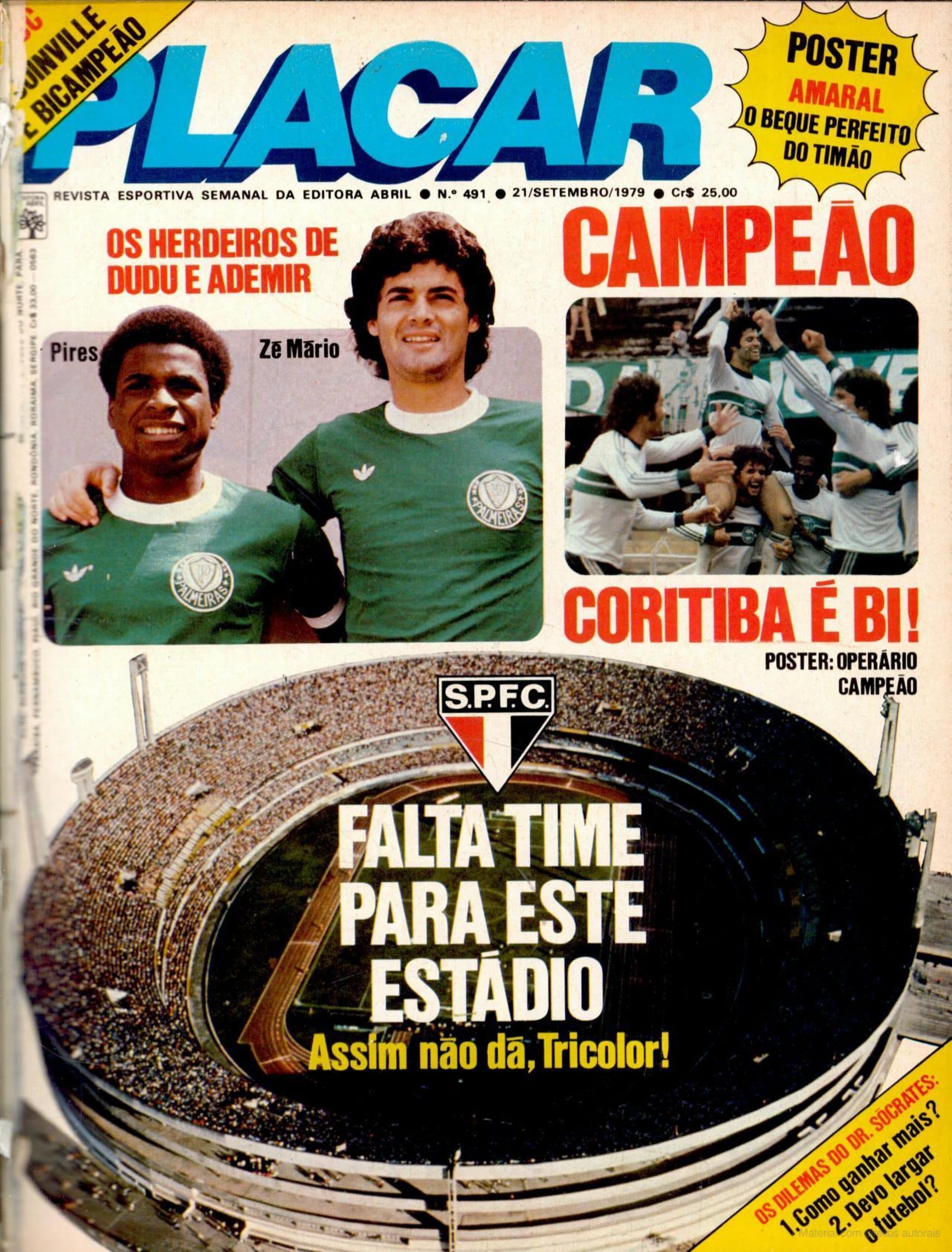 Capa da edição Falta time para este estádio da revista PLACAR
