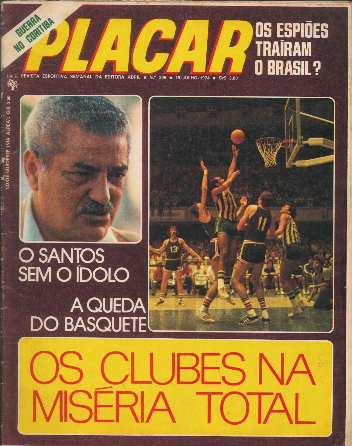 Capa da edição Os espiões traíram o Brasil? da revista PLACAR