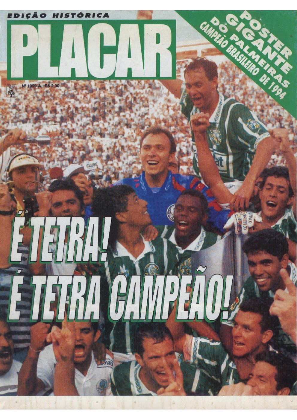 Capa da edição Nº 1099A da revista PLACAR