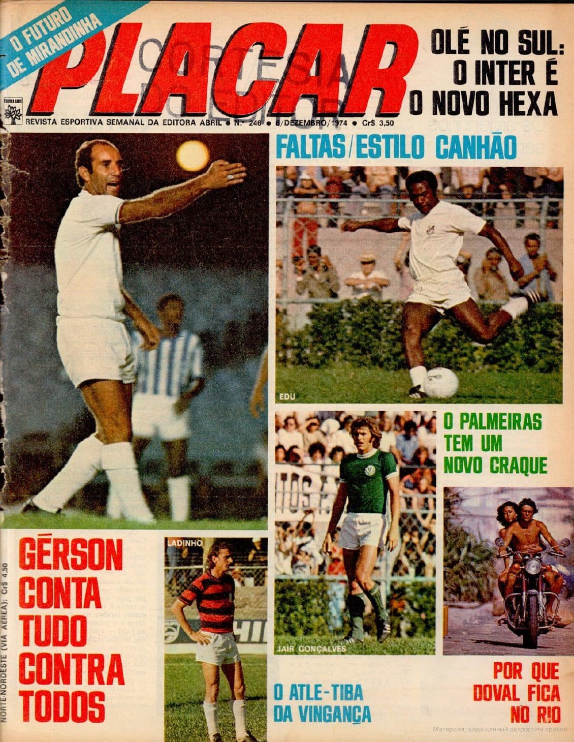 Capa da edição Gerson conta tudo contra todos da revista PLACAR