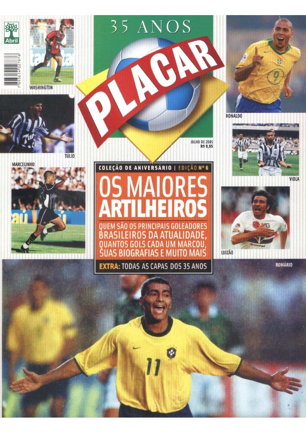 Capa da edição 35 Anos — Nº 6 da revista PLACAR