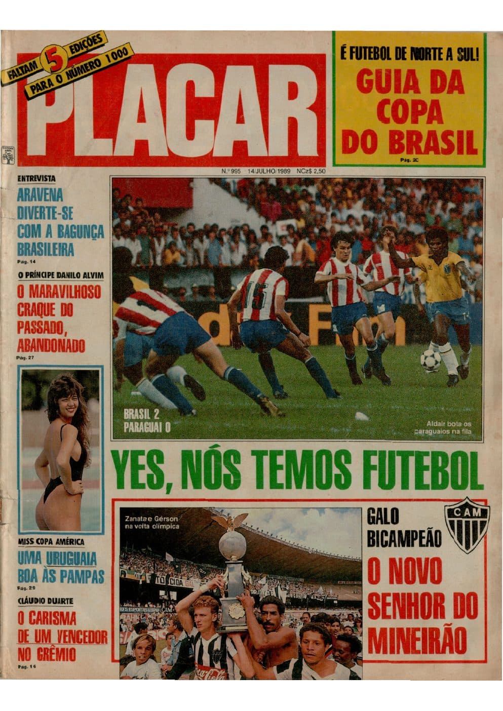 Capa da edição Nº 995 da revista PLACAR